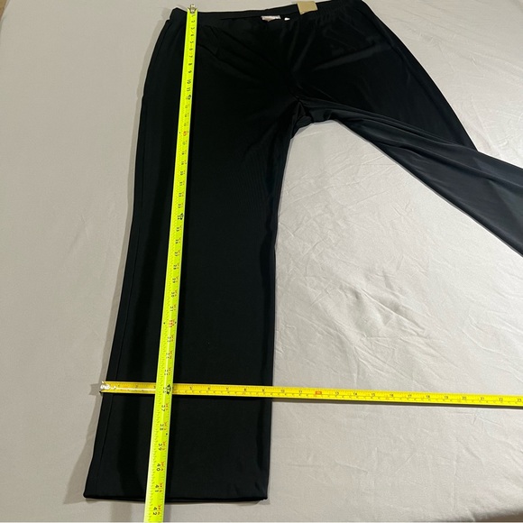 Chico’s Black Pull On Straight Pants Size 3 (16 US) Traveler style - Picture 14 of 14